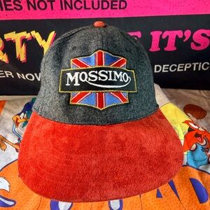 Vintage Mossimo Supply Co. Red and Dark Gray Hat